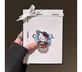 Cute Sanrio Hello Kitty For Magsafe Magnetic Leopard Print Phone Griptok Stand For iPhone Foldable Wireless Charging Case Holder