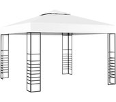 vidaXL Carpa cenador de jardín blanco 3x3 m