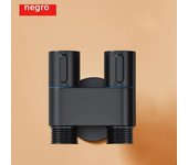 Zinc Alloy Angle Valve Wall Mount Toilet Bidet Sprayer Set One In Two Out Water Cleaning Sprayer for Bathroom Toilet Accessories