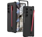 Magnetic Hinge Protection Hard PC Phone Cover for Samsung Galaxy Z Fold 6 5 Case Shockproof with Screen Protector Touch Pen