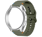 Original Silicone band+Case For Samsung Galaxy Watch 7 Ultra 44mm 40mm Bracelet For Galaxy Watch 7 Classic PC Case Protective