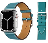 Leather Watch band for Apple Watch Straps 46mm 44mm 41mm 45mm 38-42mm 40mm 49mm bracelet iWatch series 10-Ultra 9-8-7-SE-6-5-4-3