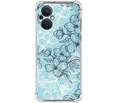 Funda Silicona Antigolpes para Oppo Reno 8 Lite 5G diseño Flores 03 Dibujos