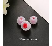 Ivinxy 12pcs Layer Silicone In-Ear Earphone Covers Cap Replacement Earbud Bud Tips Earbuds eartips Earplug Ear pads cushion