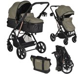 MONI Carrito de bebé duo convertible RAFAELLO hasta 15 kg de Moni