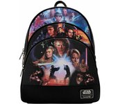 MOCHILA TRILOGIA DE PRECUELAS STAR WARS LOUNGEFLY 34CM
