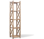 vidaXL Estantería de Bambú Cuadrada de 3 Niveles Altura 81 cm, 117 cm, 152 cm Mueble Almacenaje Estantería para Oficina, Estudio, Dormitorio Estantería/Librería/ mueble de Almacenamiento