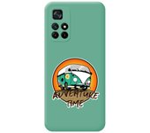 Funda Silicona Líquida Verde para Xiaomi Redmi Note 11s 5G diseño Adventure Time Dibujos