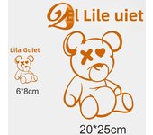 2PCS Cute Cartoon Bear Ironing Hot Transfer Stickers for Clothes, Vinyl Hot Stickers Fashion New DIY Clothes Hat Stickers