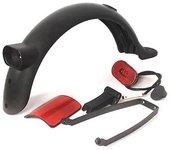 1 Set Electric Scooter Fender Kit Scooter Rear Mudguard With Light Kit For Upgraded M365 Pro Pro 2
