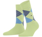 Burlington Damen Socken - Queen, Kurzstrümpfe, Baumwolle, Rautenmuster, Logoemblem Queen