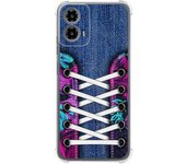 Tumundosmartphone Funda Silicona Antigolpes para Motorola Moto G34 5G diseño Zapatillas 06 Dibujos