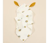 Newborn Baby Rabbit Cotton Muslin Comforter Sleeping Dolls Blanket Soft Soothe Appease Towel for Baby Bibs Burp Cloths Infant