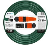Manguera de jardín ECONOMIC de 3 capas, diámetro de 5/8"(15mm) y una longitud de 20 metros.
