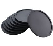 Drink Coasters by Barvivo Set of 8 - Tabletop Protection For Any Table Type, Wood, Granite, Glass, Soapstone, Sandstone, Marble, Stone Tables - Perfect Soft Coaster Fits Any Size of Drinking Glasses.
