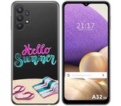 Tumundosmartphone Funda Gel Transparente para Samsung Galaxy A32 5G diseño Summer Dibujos