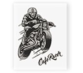 Pegatinas Cafe Racer Pegatinas 10x12cm