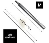 Outdoor picnic stainless steel fire pipe, retractable fire pipe, camping life tool, fire rod