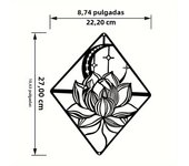HelloYoung Metal Lotus Decor Metal Moon Flower Ornament Wall Decoration Logo Hanging Sculpture Crafts Room Decor
