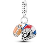 Newest Charms Beads Butterfly Perfume Girl Original Silver Plated Dangle Charm Fit Bracelet Pendants Making For Woman Jewelry
