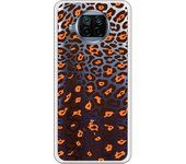 Funda compatible con Xiaomi Mi 10T Lite - Fondo leopardo marron naranja