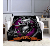 Horror Corpse Bride Blanket Soft Warm Throw Blanket for Bed Sofa Queen Size Halloween Decor Scary Movie Blanket Birthday Gifts