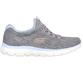 Zapatillas Skechers Summits Fun Flare Mujer Gris