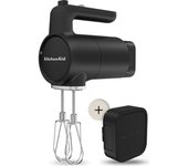Kitchenaid Batidora de varillas sin cable - Kitchenaid Go - Batidora sin cable con 7 niveles de velocidad - Con batería - Negro