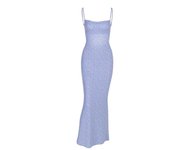 Backless Fairy Floral Long Dress Women Slip-on Party Club Summer Dress