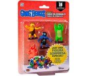 BIZAK - Gang Beasts - Pack de 5 Figuras en Blister Traje Gato Rojo - Figuras coleccionables -1 Juguete de Personaje Raro Oculto - Edad recomendada mayores ‎3 años