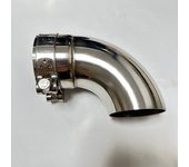 Auto parts Exhaust pipe suppressor Stainless steel exhaust outlet elbow connection