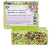 Planeta Huerto Jabón Natural de Glicerina Aguacate y Flor de Brezo 100 G - 100% Veganos