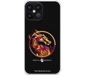 Funda original compatible con iPhone 12 Pro Max con un diseño de Mortal Kombat Logo Fire