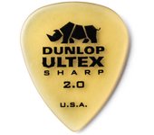 Bolsa 72 Púas Dunlop 433R-200 Ultex Sharp 2.00mm