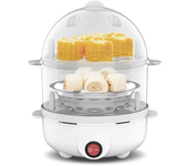Rapid Electric Egg Cooker for Hard Boiled, Poached, Scrambled Eggs, Omelets, Steamed Vegetables, Dumplings & More, 14 capacity,