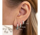 3-4 Pairs Simple Glossy Gold Plated Copper Metal Huggies Hoop Earrings for Women Daily Stackable Cartilage Helix Hoops Jewelry