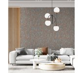 Muestra DIN A4 de Papel pintado vinílico lavable moderno de líneas geométricas con relieve - Allure Lines 681634 de GAULAN