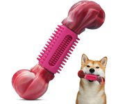 Juguete para perros masticadores agresivos, juguete resistente para perros, hueso para perros fabricado en nailon y goma, especialmente diseñado para la limpieza de los dientes de los perros.