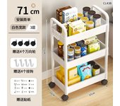 Explosive household multi-layer small cart storage rack, floor standing kitchen, bedroom, bathroom storage rack, storage rack wi