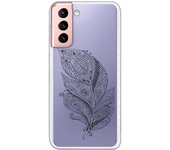 Funda compatible con Samsung Galaxy S21 - S30 (4G/5G) - Pluma mandala