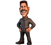 Figura Minix Cholo Simeone Atletico de Madrid 7cmFigura  Coleccionable - Idea de Regalo- Mercancia Oficial - Juguetes para Niños y Adultos - Movies Fans - Muñeco para Coleccionistas y Exposición