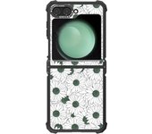 For Samsung Galaxy Z Flip 6 5 4 Magnetic Phone Case Rose Flowers Painted Shockproof PC Back Cover for Samsung Z Flip6 Flip5 Case