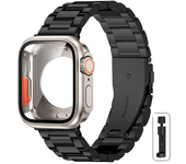 Change to Ultra Case+Band For Apple Watch 46mm 44 42mm 45mm Metal Stainless Steel strap for iWatch series Series 10 9 8 7 6 SE 5