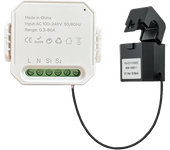 Tuya Smart Life WiFi Energy Meter 80A 1/2 Channel with Clamp App Monitor Solar Export and Import Power AC100V/240V