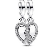 Pandora Charm Colgante Divisible en plata de ley Corazón Amistad 792743C01 , para Mujer