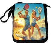 MERCHANDMANIA BANDOLERA REPORTERO MEDIANA BOLSO juego padel raquetas amigos deporte playa bolsa mochila hombro