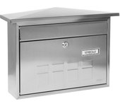 ARREGUI Deco Buzón Exterior de Acero Tamaño M (Correo DIN A4 y Revistas) | Buzón de Pared Mediano | Buzón de Correo de Fondo Estrecho | Antilluvia | Fácil de Instalar