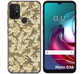 Funda Gel Tpu para Motorola Moto G10 / G20 / G30 diseño Sand Camuflaje Dibujos