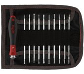 Wiha Juego de destornilladores con varillas intercambiables SYSTEM 4 en surtido de 12 unid incl. bolsa enrollable (27820)