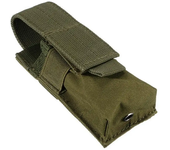 Outdoor Magazine Pouch Single Pistol Mag Bag Molle Flashlight Pouch Torch Holder Case Outdoor Hunting Knife Holster